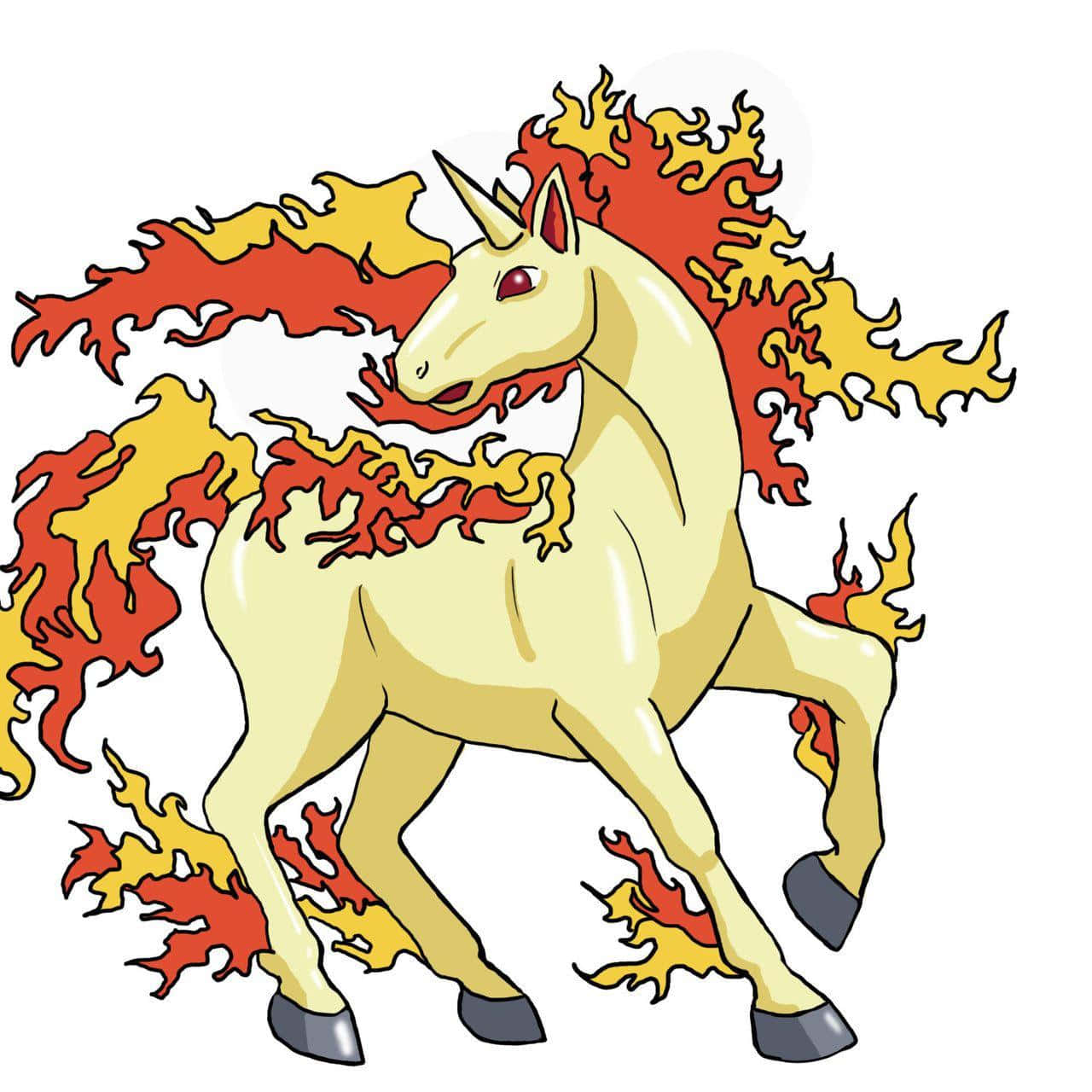 Flaming Rapidash Pokemon Art