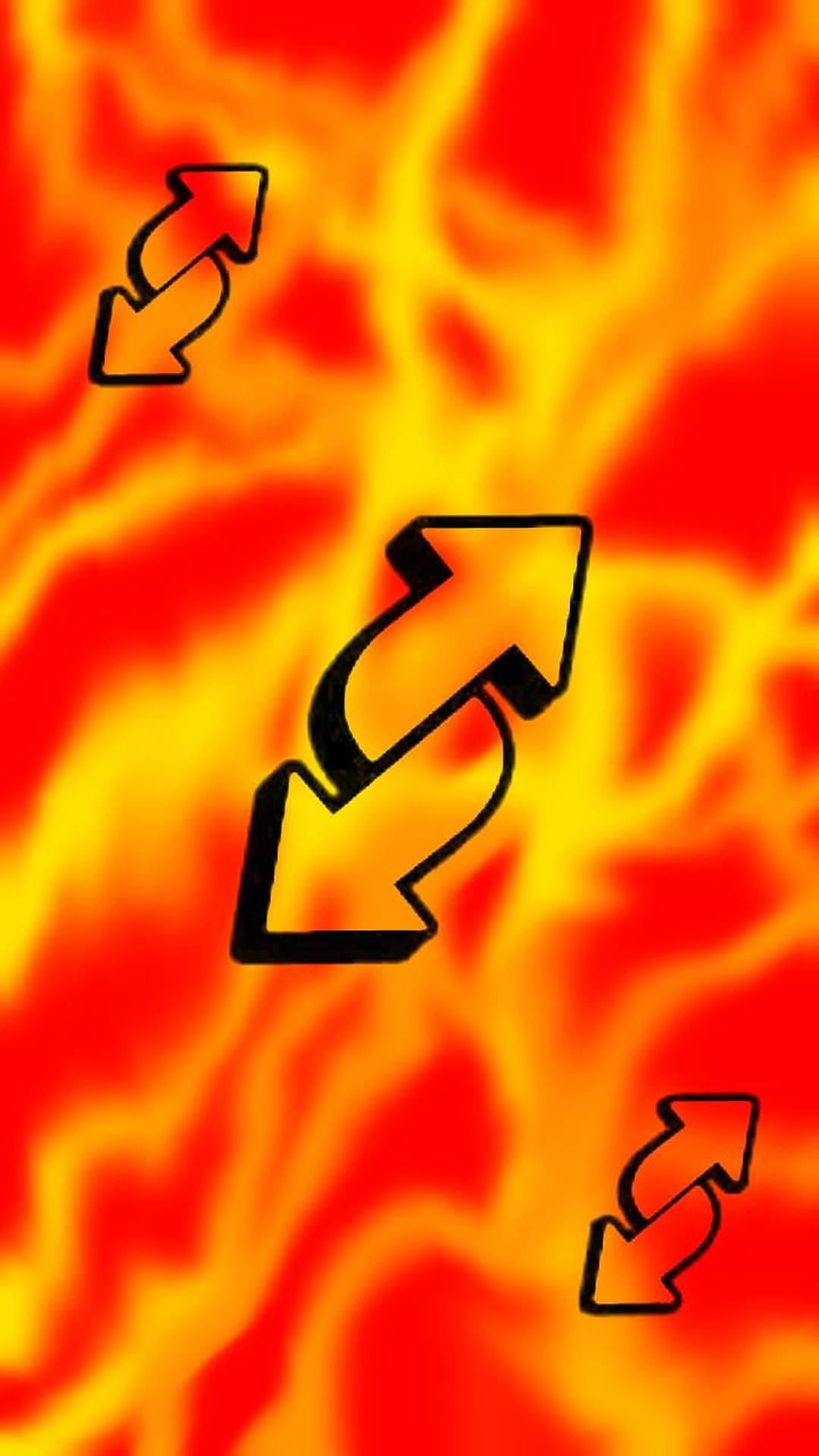Flaming Uno Card