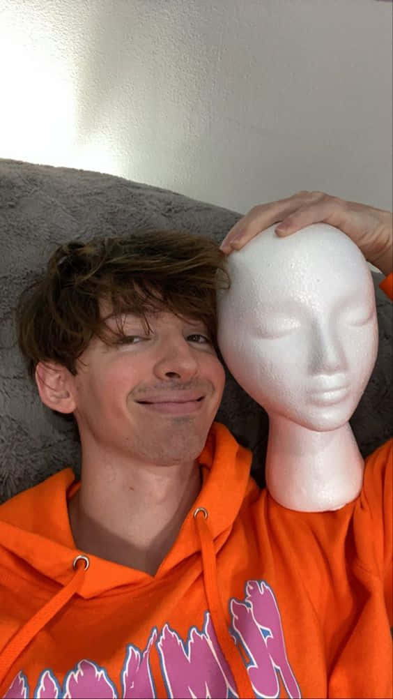 Flamingo Albert With A Mannequin Head