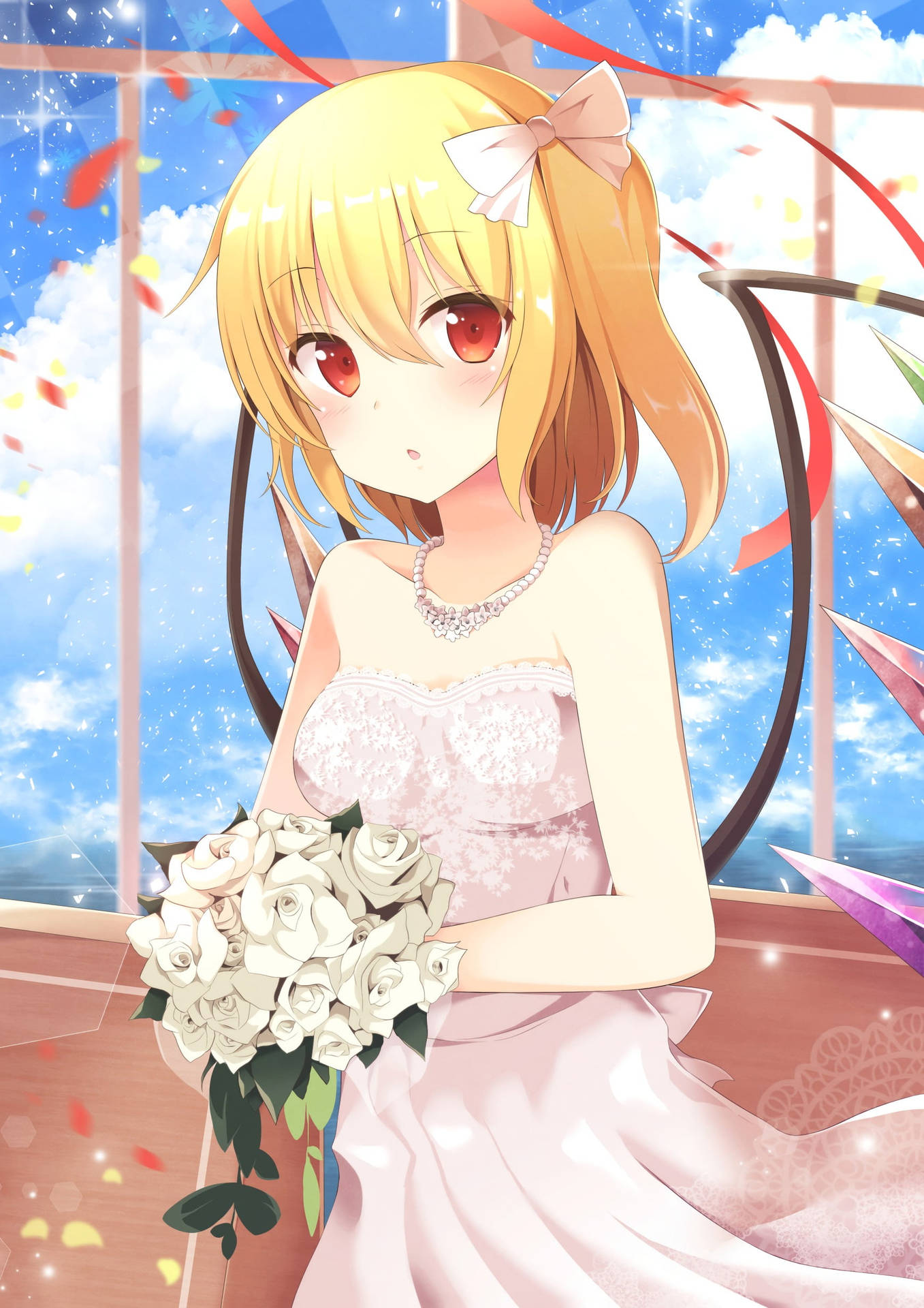Flandre In Wedding Dress Background