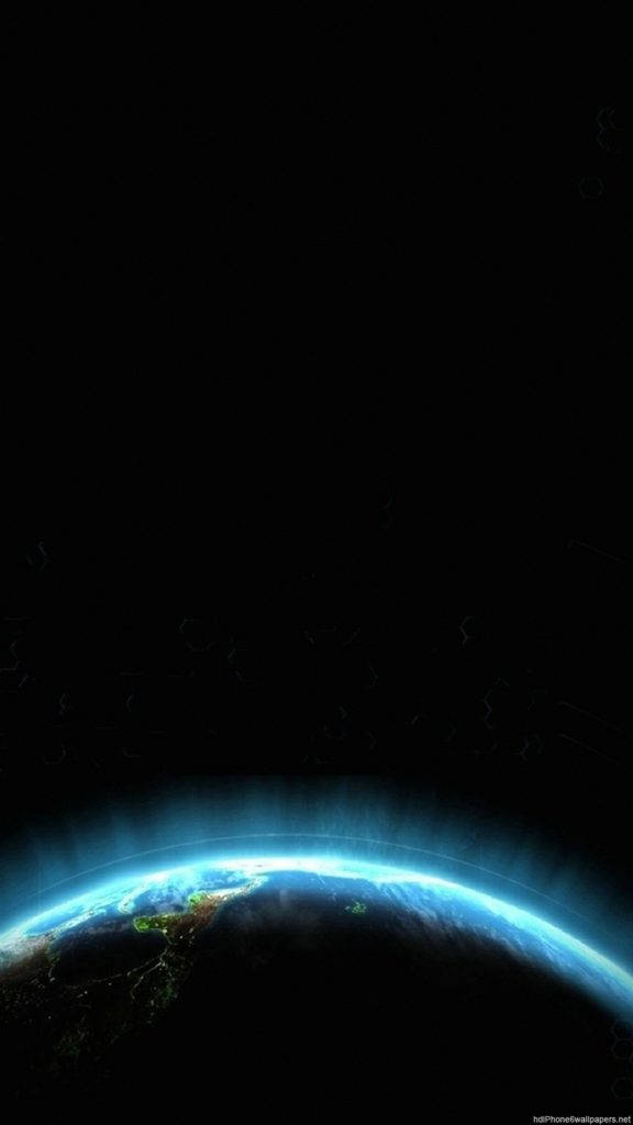 Flare Blue Space Phone Background