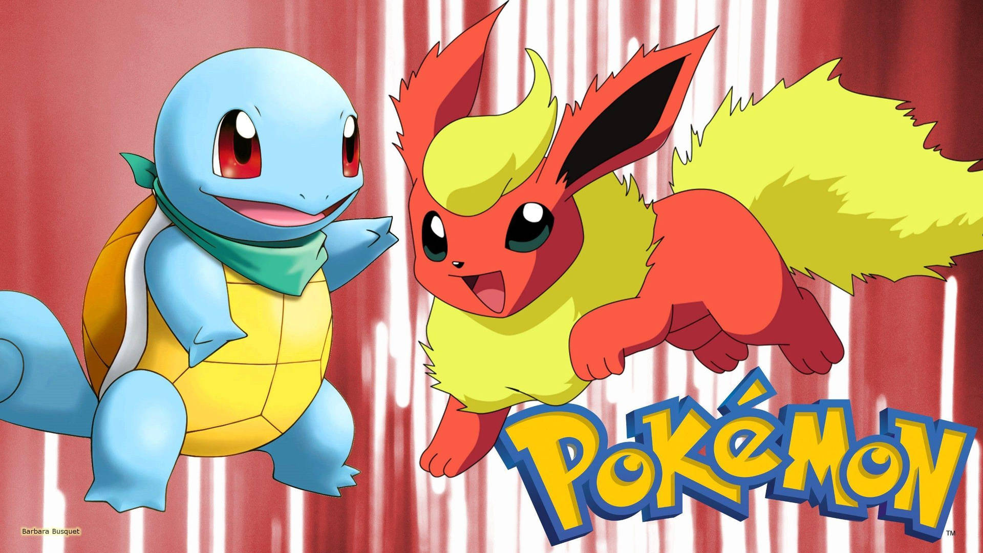 Flareon And Squirtle From Pokemon