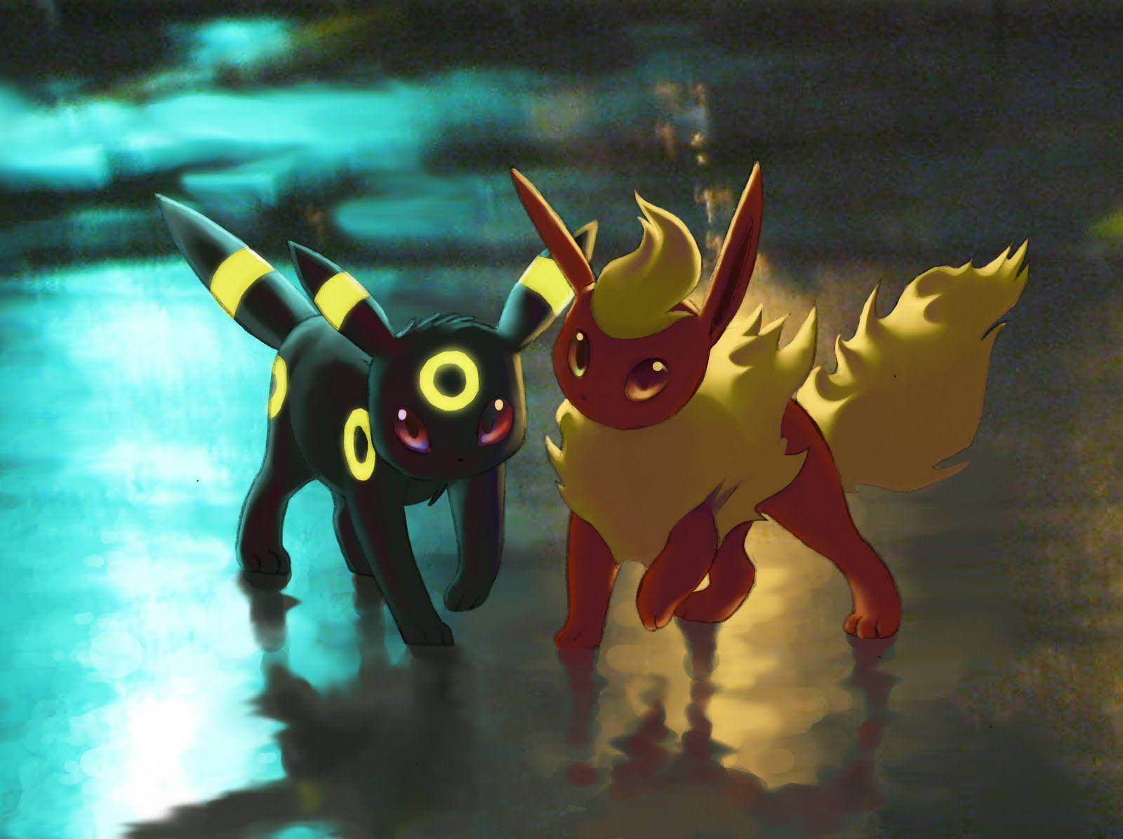 Flareon And Umbreon From Pokemon