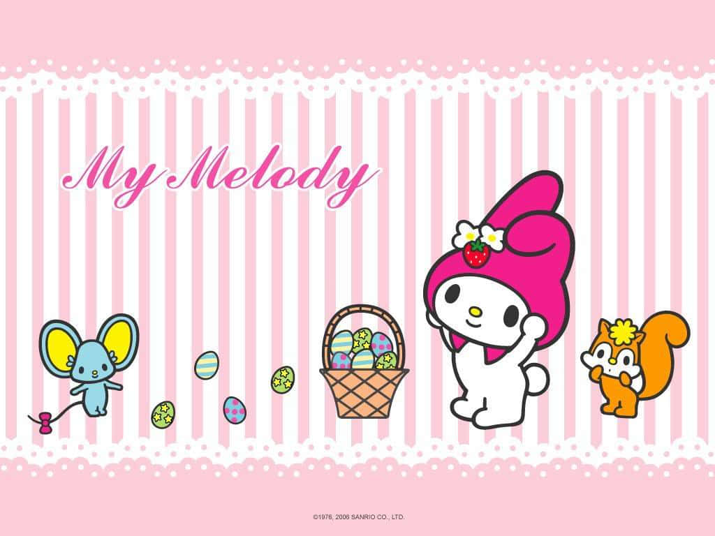 Flat And Risu My Melody Desktop Background