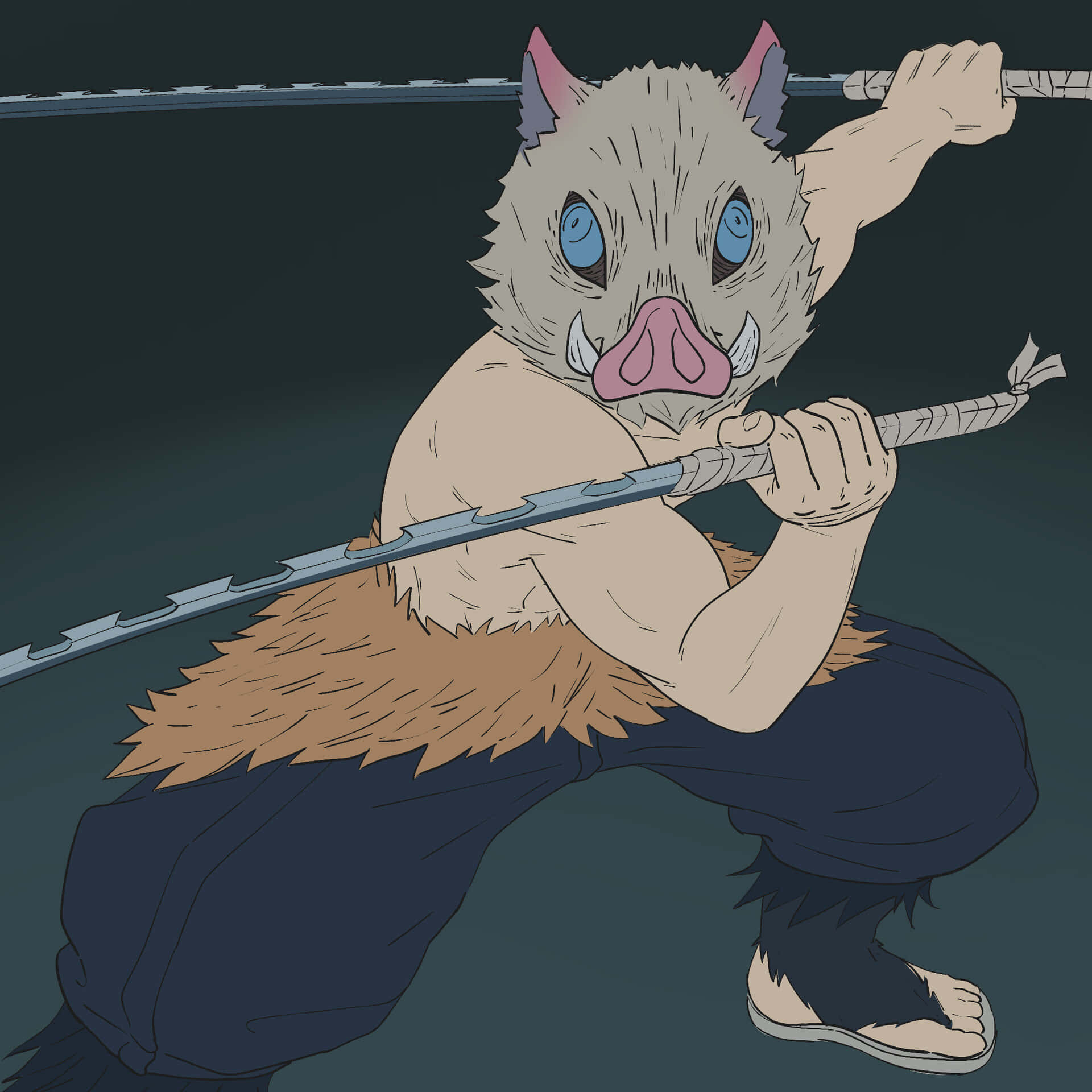 Flat Colors Inosuke Pfp