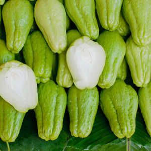 Flat Lay Chayote Background