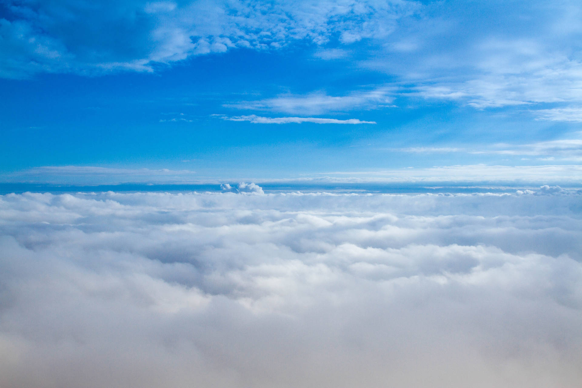 Flat Sheets Of Blue Aesthetic Cloud Background