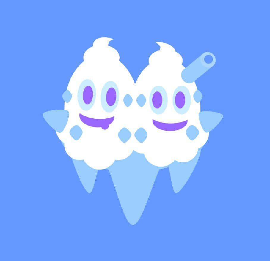 Flat Vanilluxe Pokemon Vector Art Background