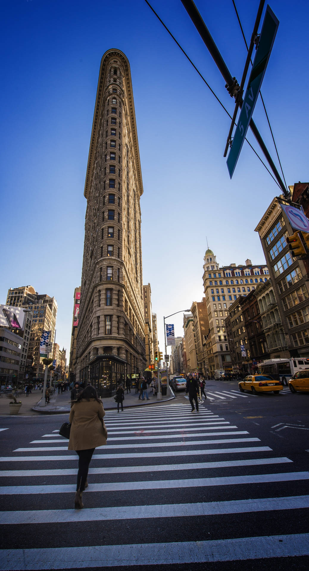 Flatiron Building Sidewalk Background