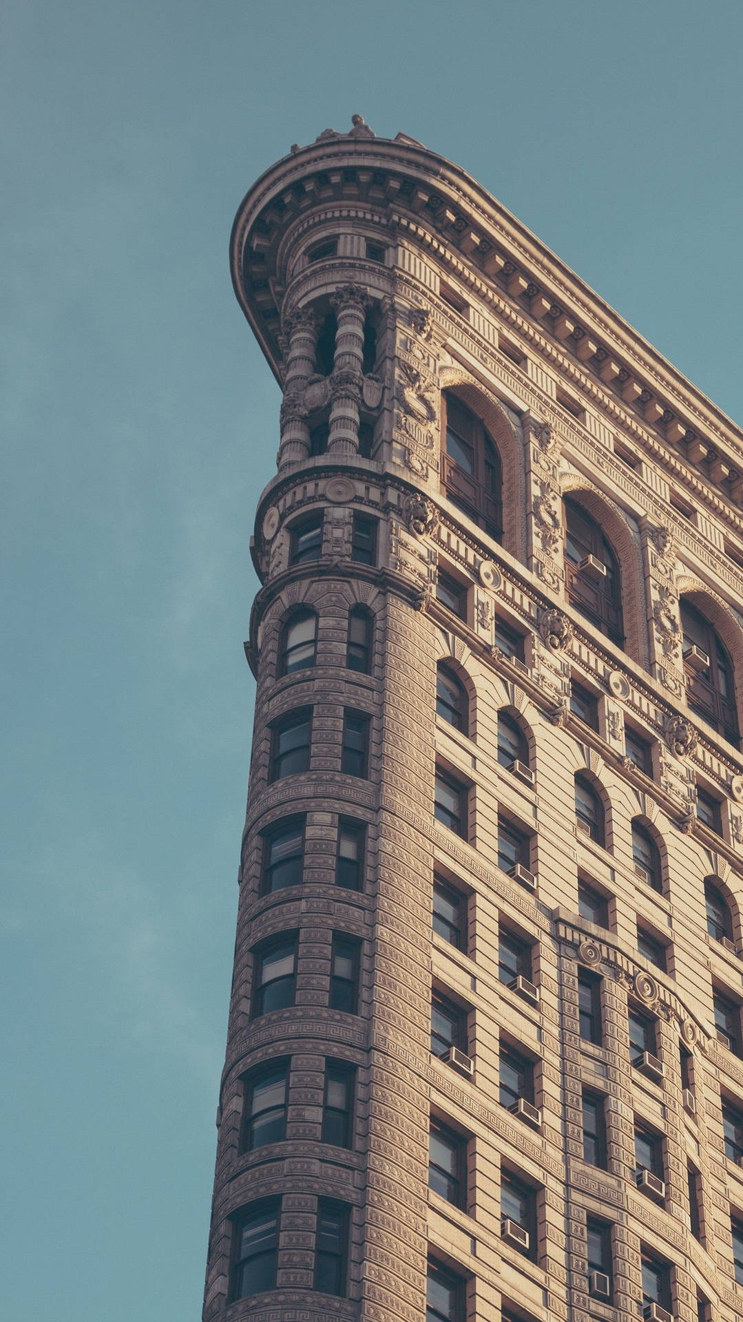 Flatiron Building Three Large Windows Background