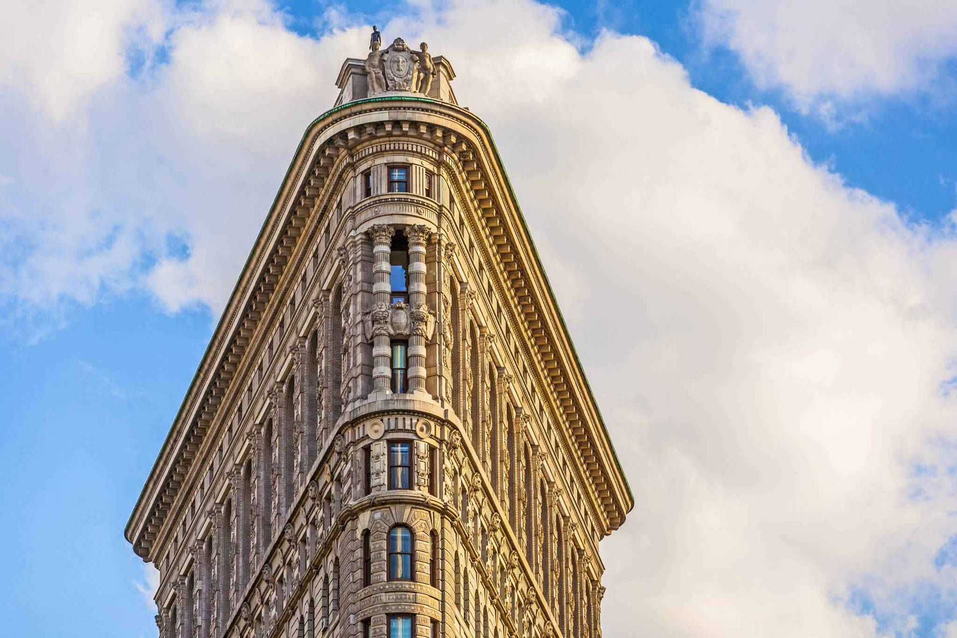 Flatiron Building White Cloud Background