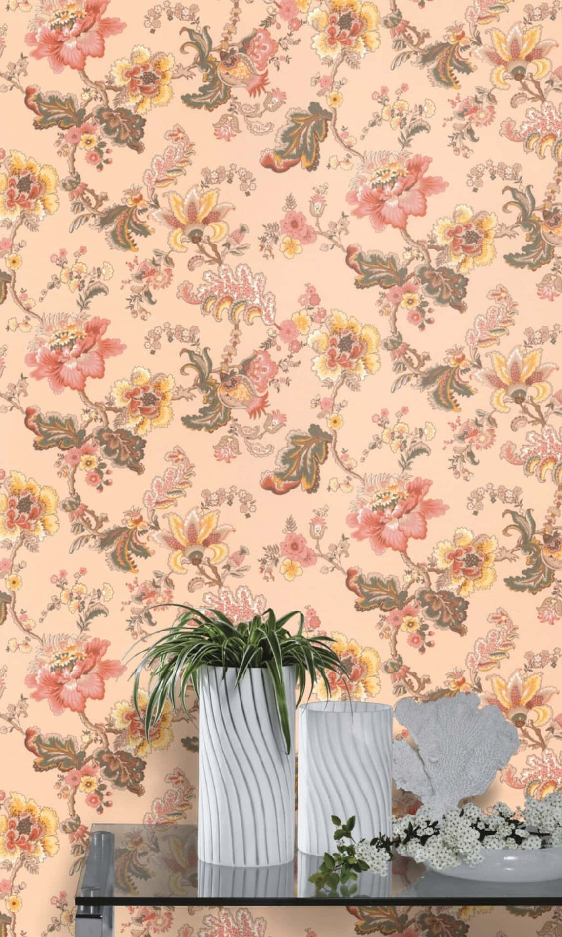 Flaunt Your Love For All Things Pink And Floral With This Beautiful Wallpaper!