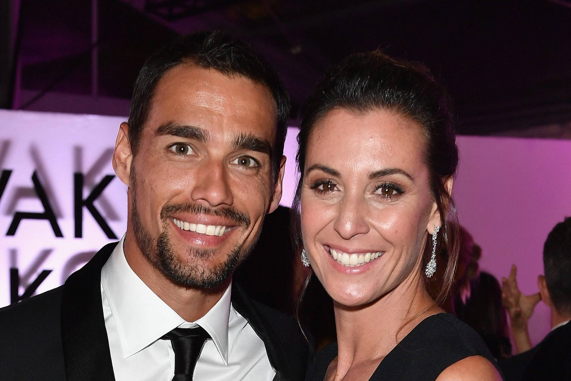 Flavia Pennetta With Fabio Fognini