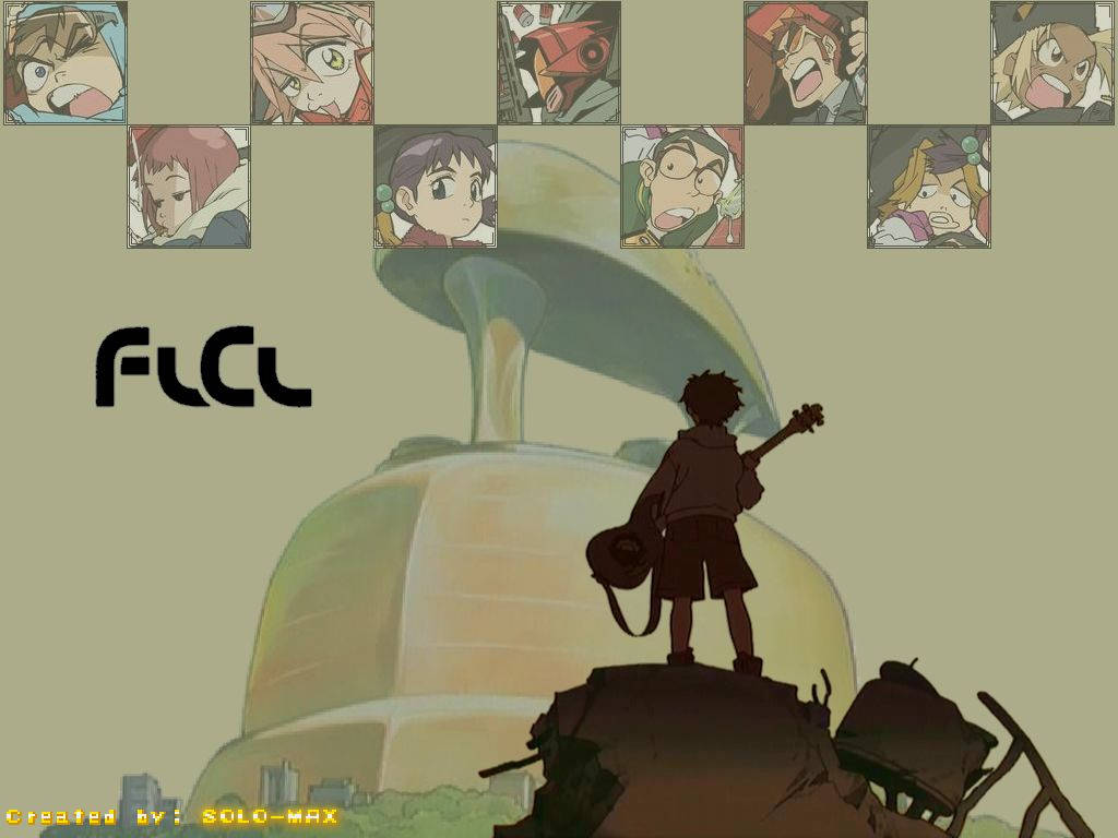 Flcl Anime Characters Background