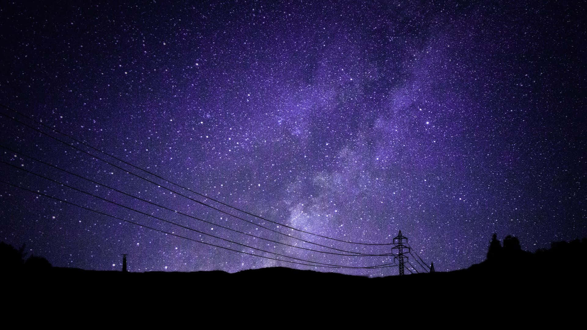 Fleet Of Stars Dancing In The Night Sky Background