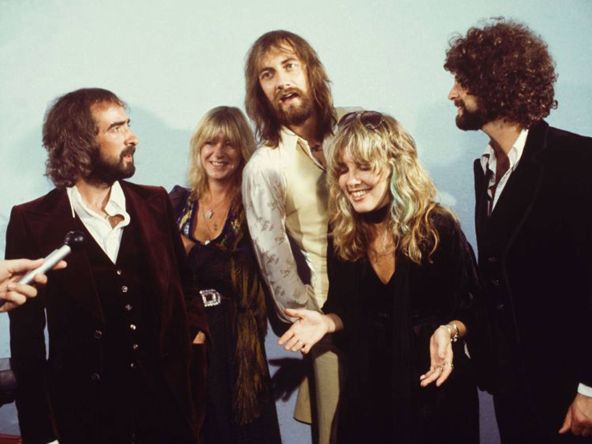 Fleetwood Mac Candid Smiling Background