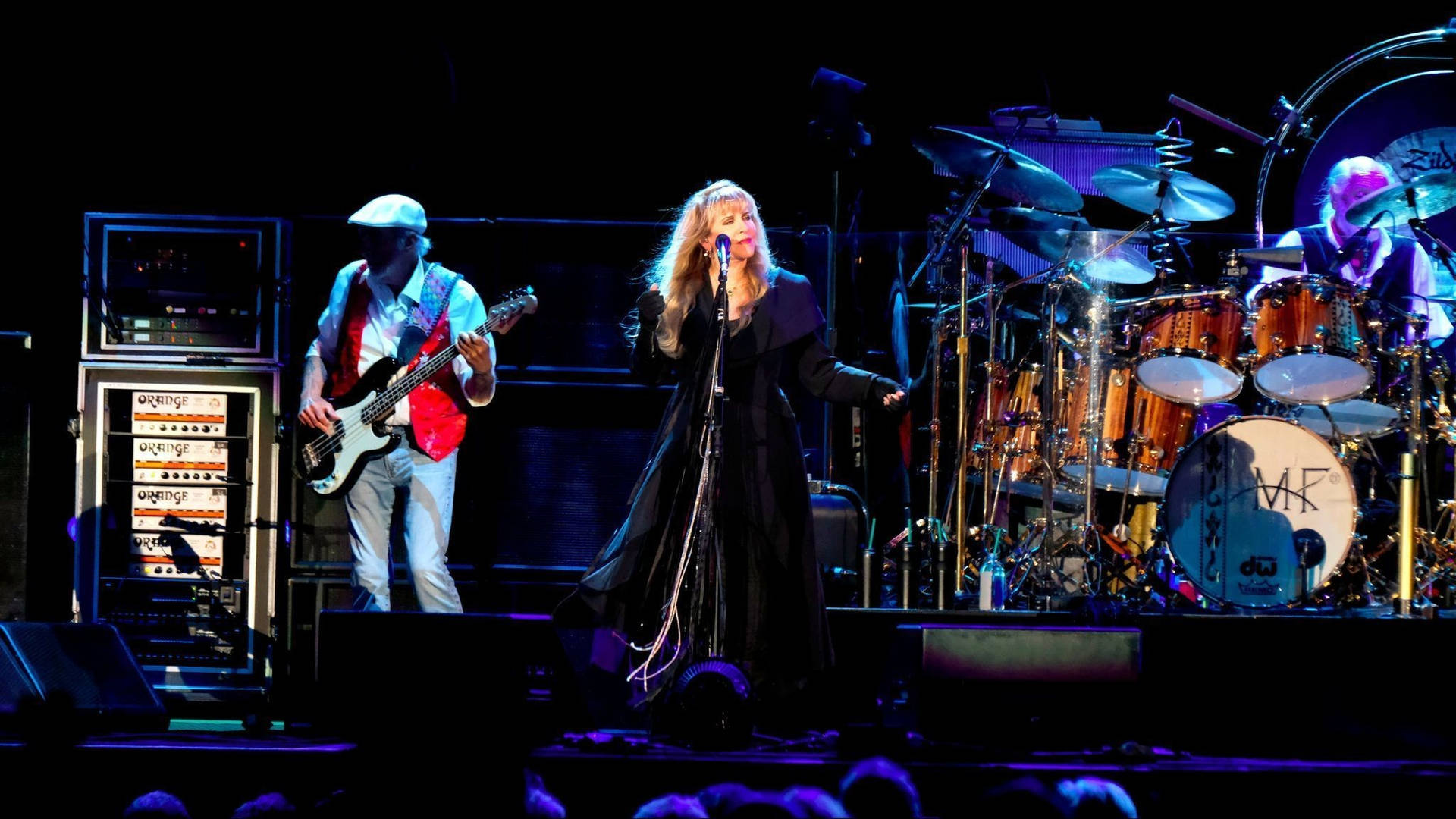 Fleetwood Mac On Stage Background