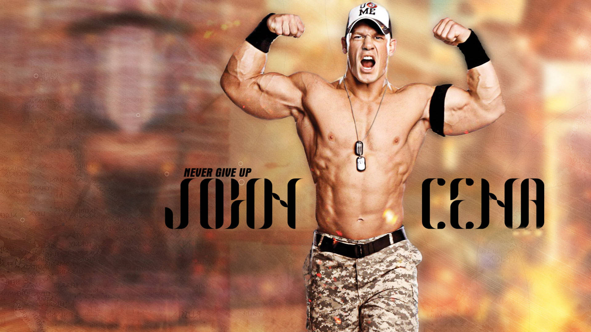 Flexing John Cena Cover Background