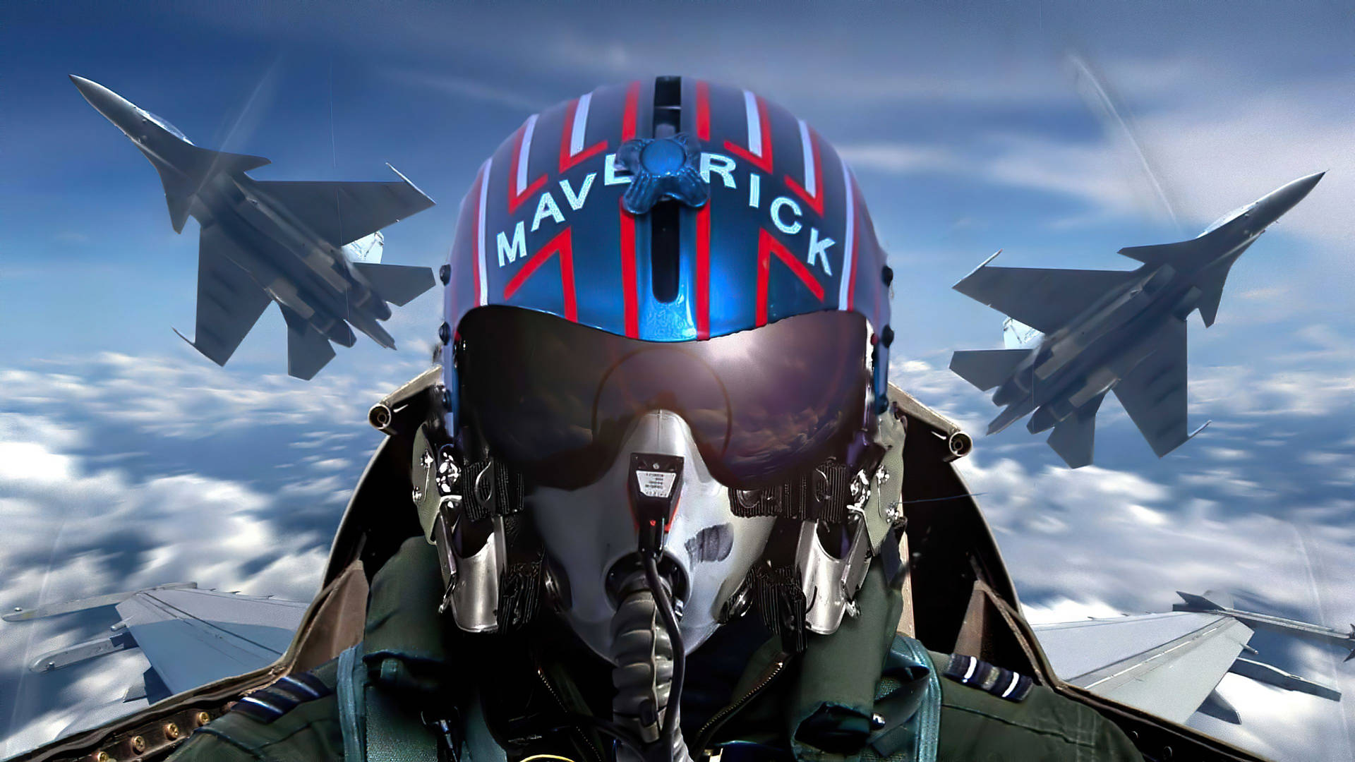 Flight Helmet Top Gun: Maverick Background