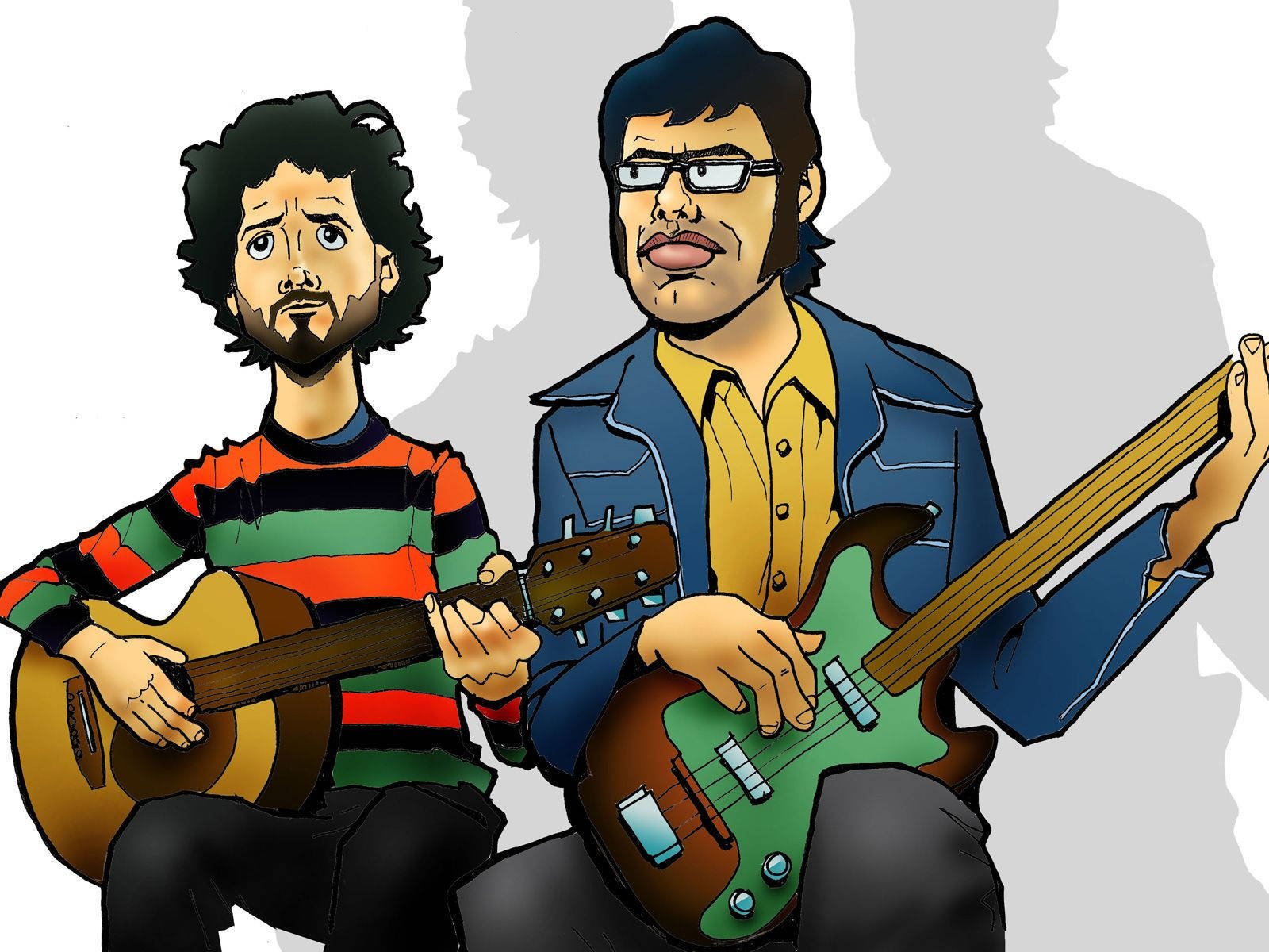 Flight Of The Conchords Colored Graphic
