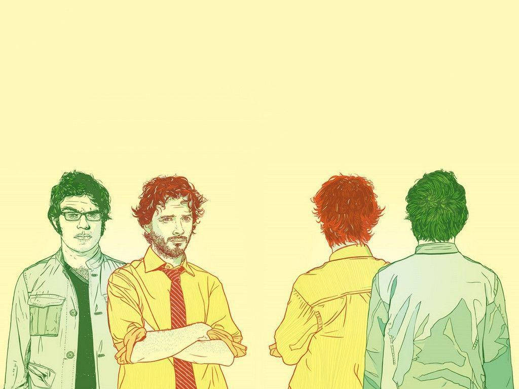 Flight Of The Conchords Monochrome Art Background