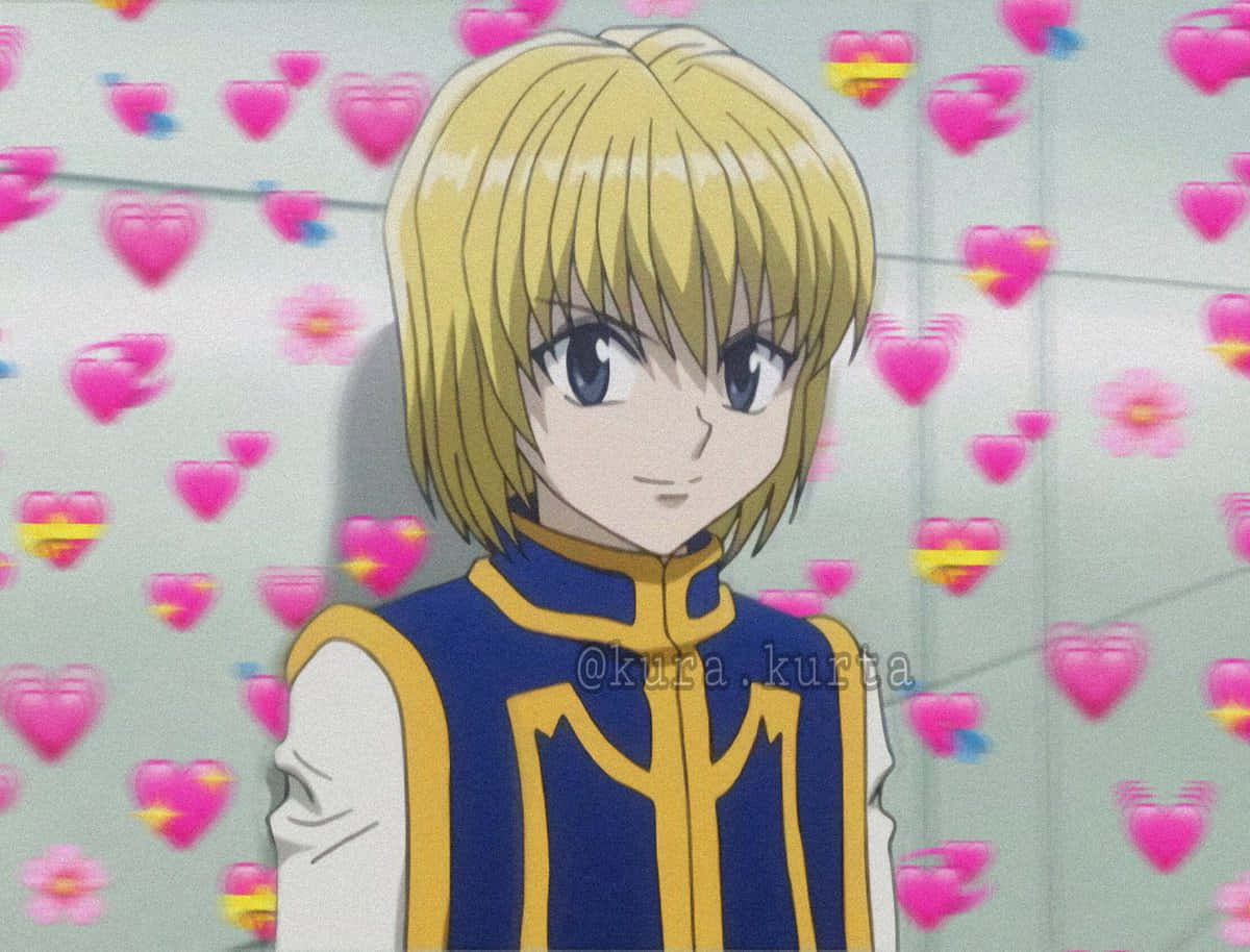 Floating Hearts Kurapika Pfp Background