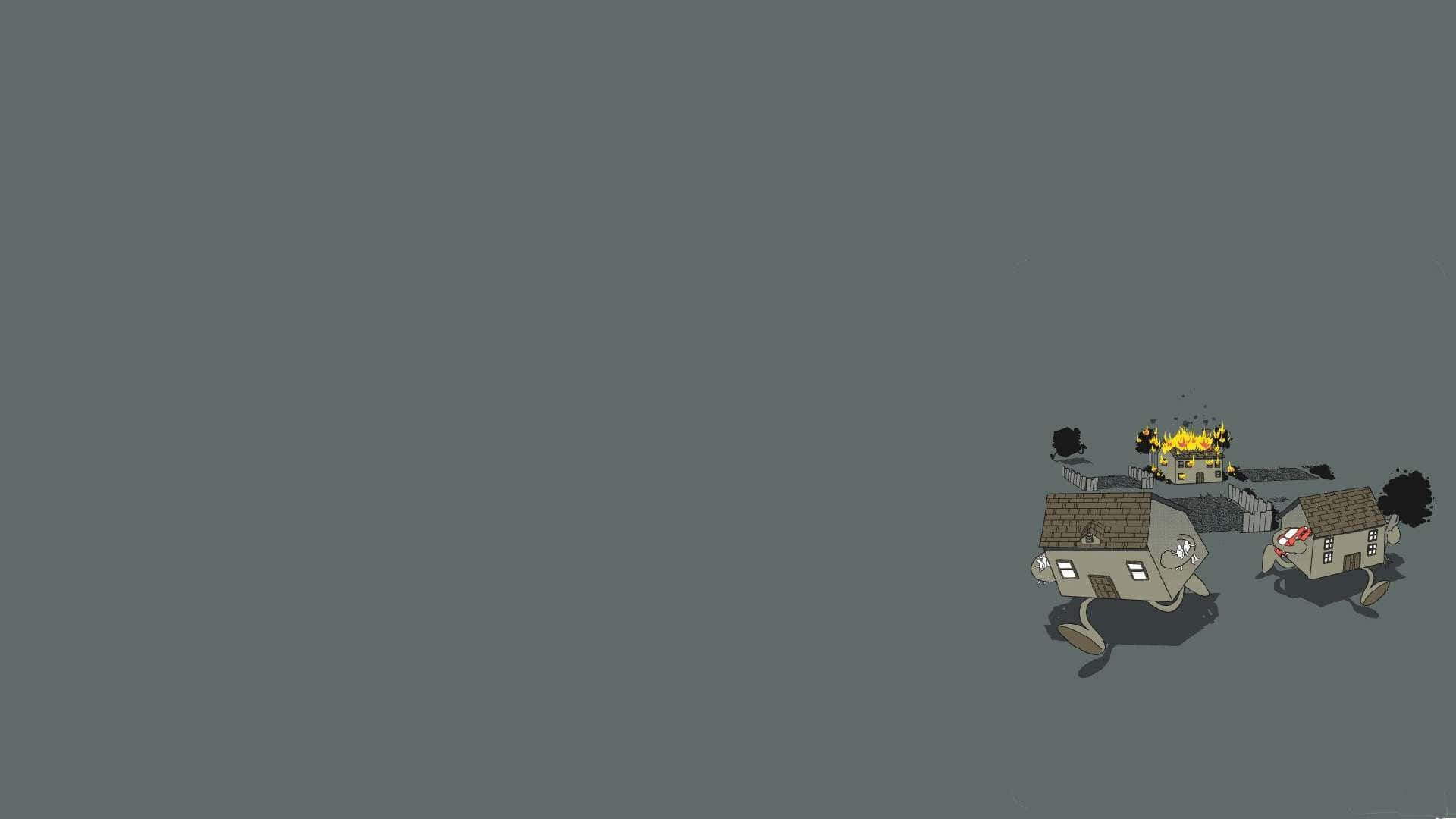 Floating Houses Fantasy Artwork