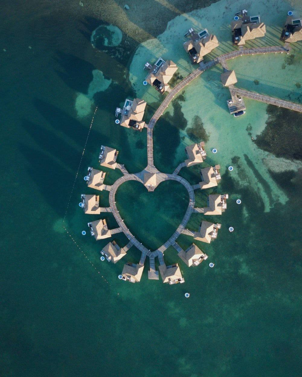 Floating Houses In Montego Bay Background