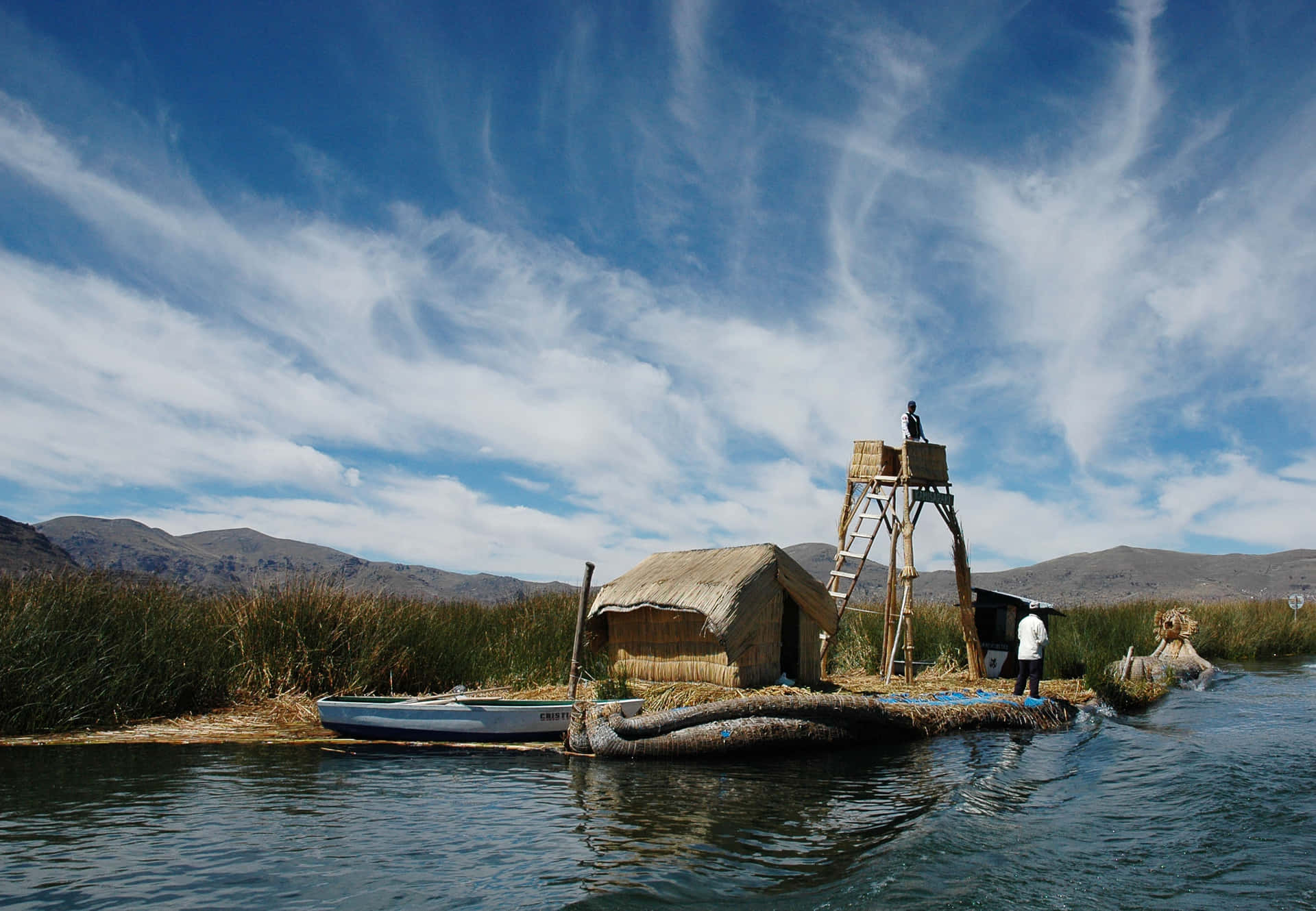 Floating Islands Lake Titicaca Background