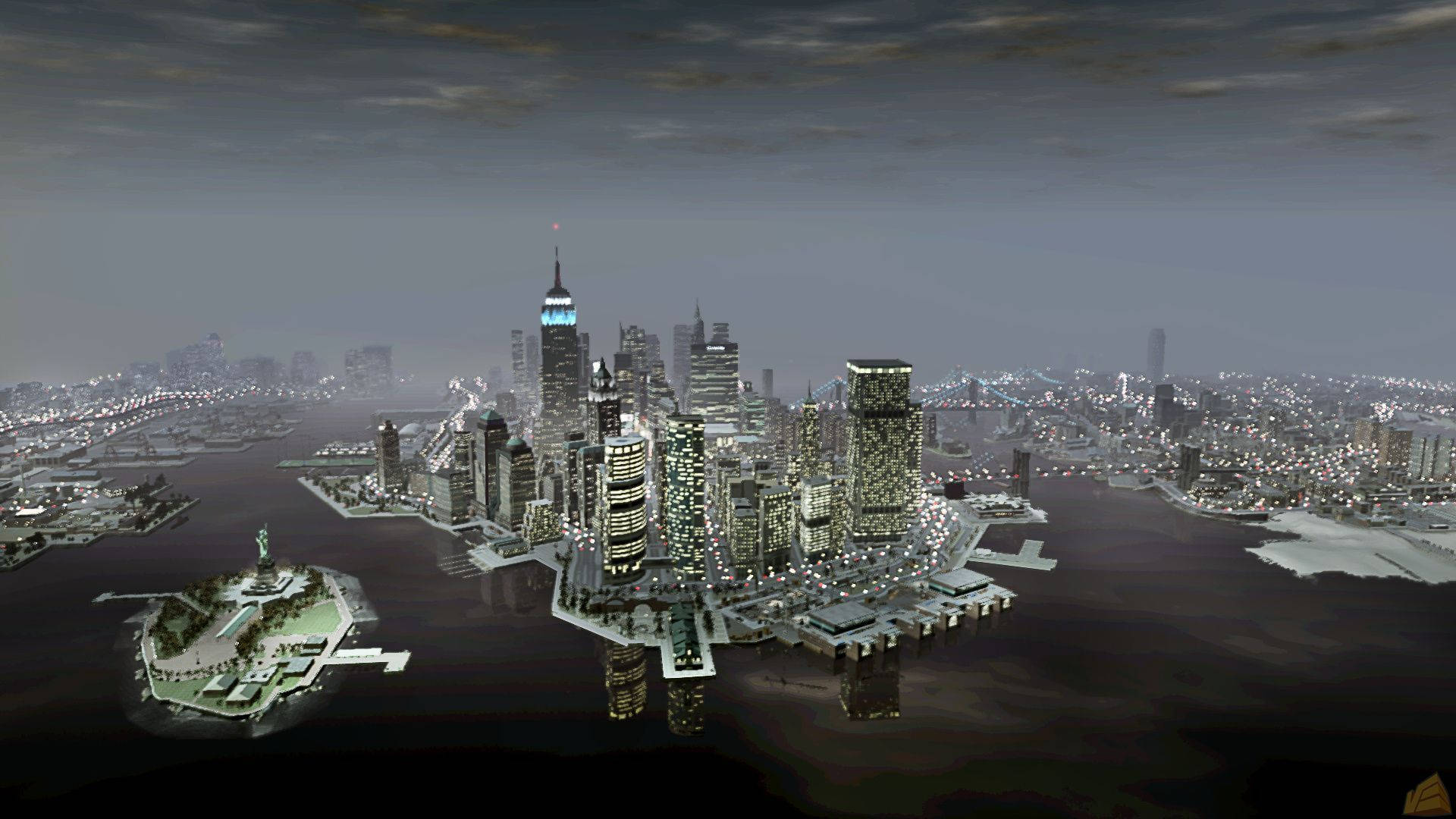 Floating Modern City Civilization 5 Background