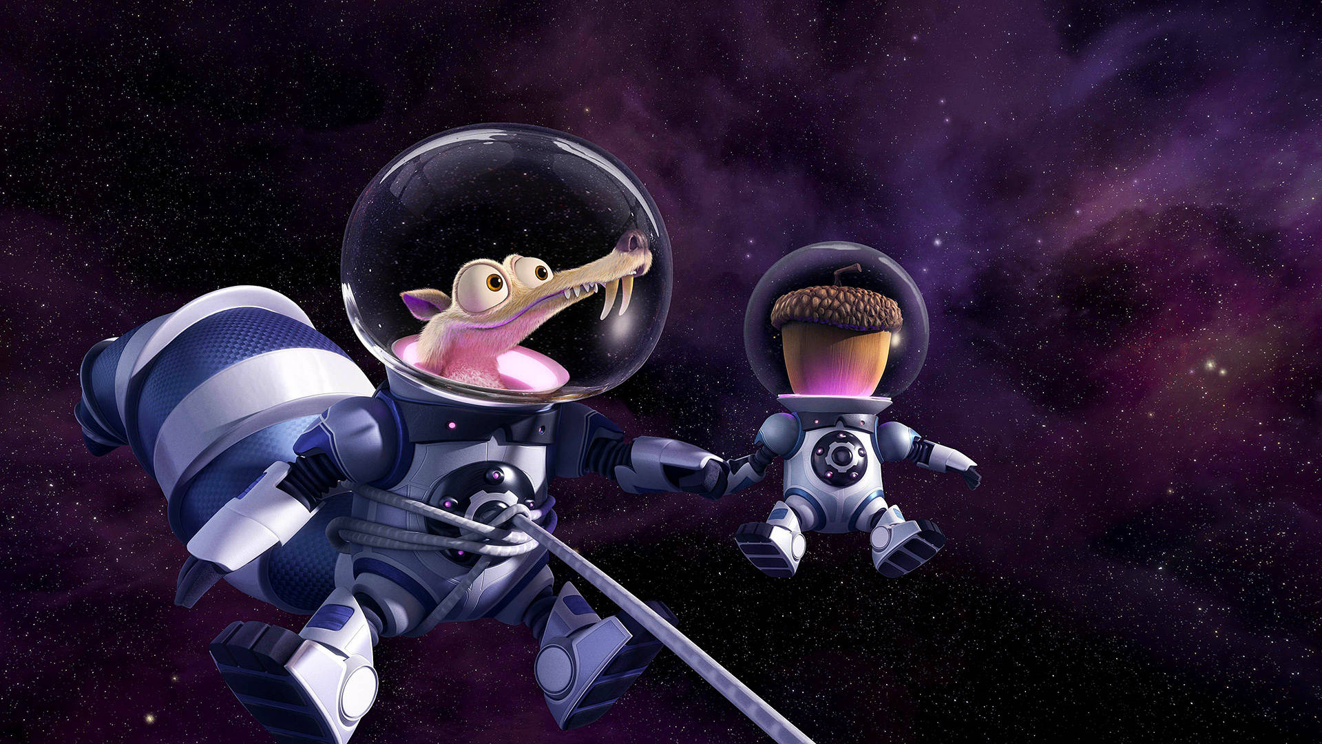 Floating Scrat Ice Age Collision Course Background