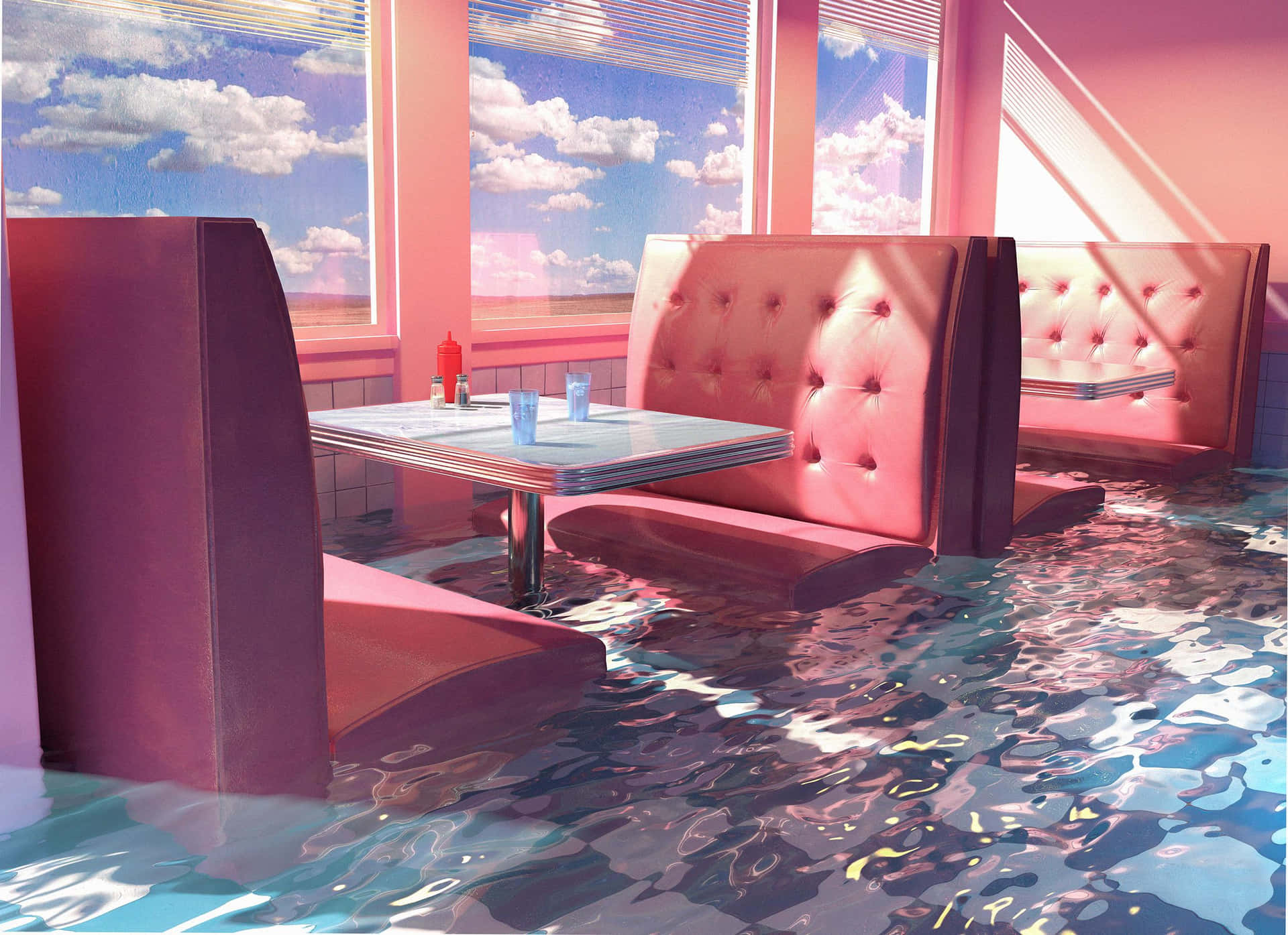 Flooded Diner Illusion