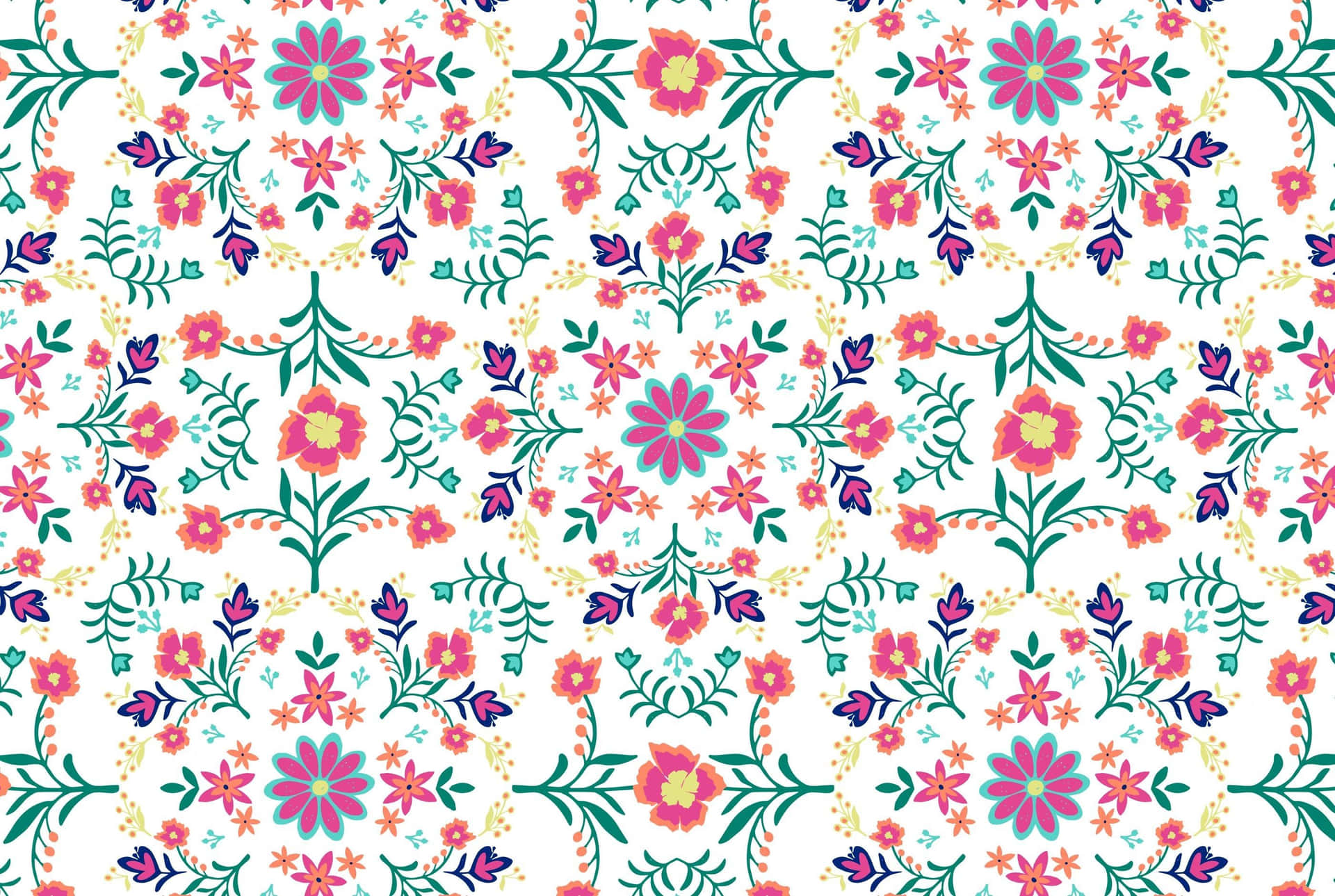 Floral Aesthetic Pattern Boho Mac Background