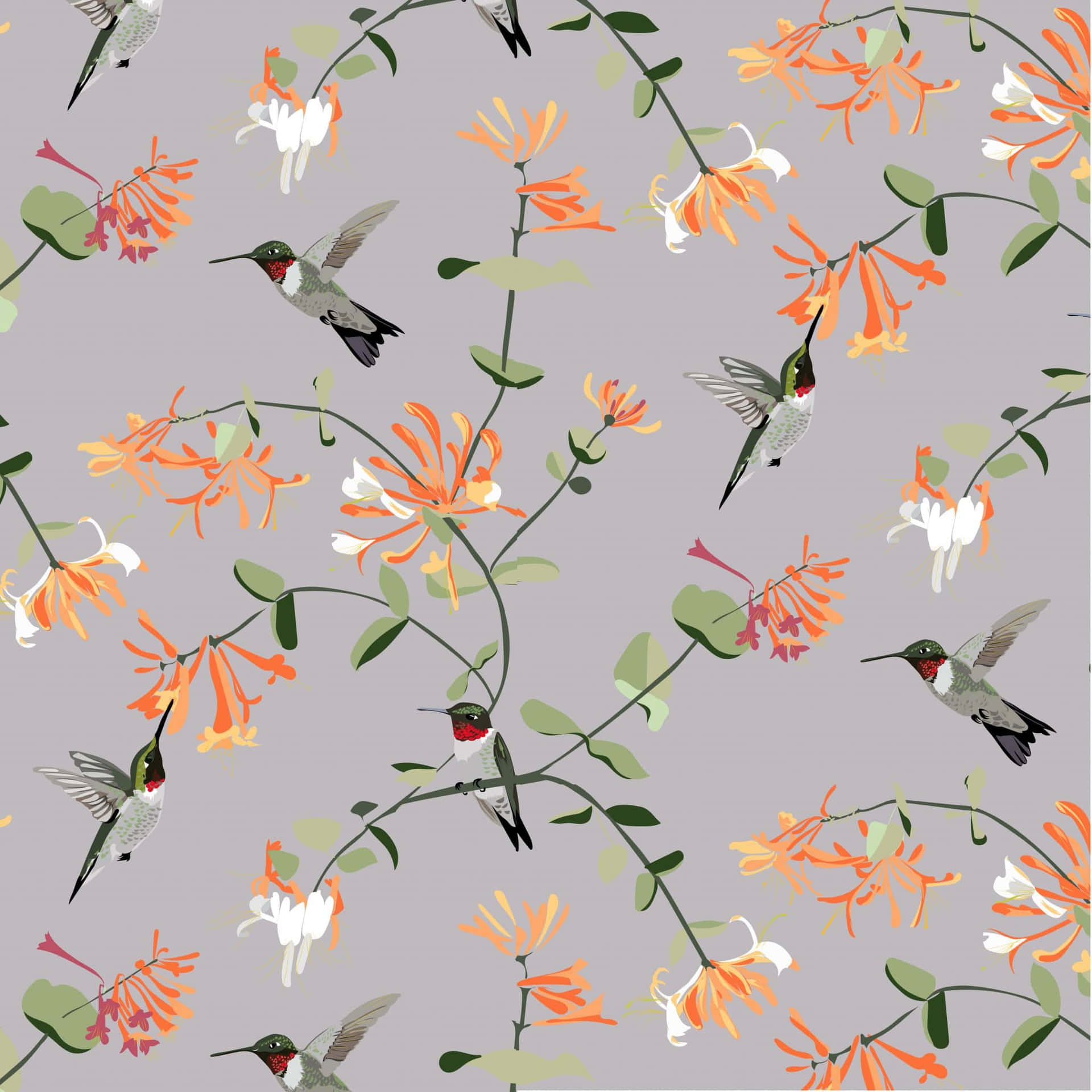 Floral And Orange Blossom Designer Background