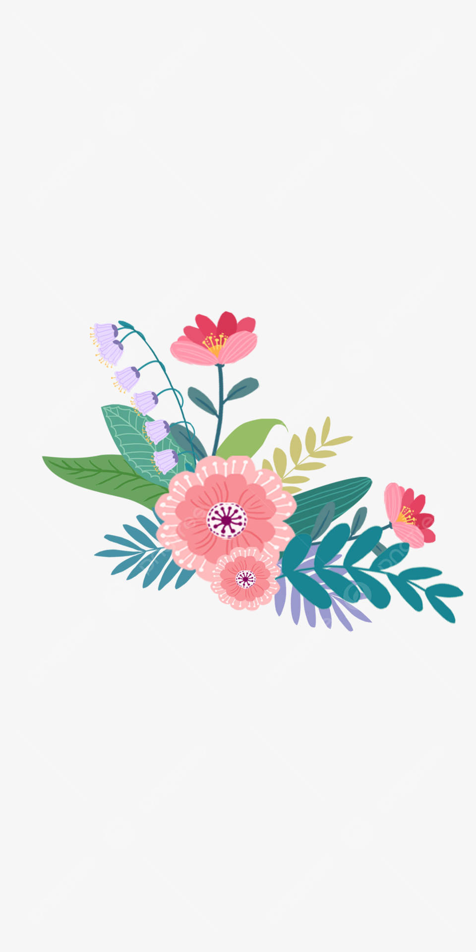 Floral Colorful Minimalist Phone