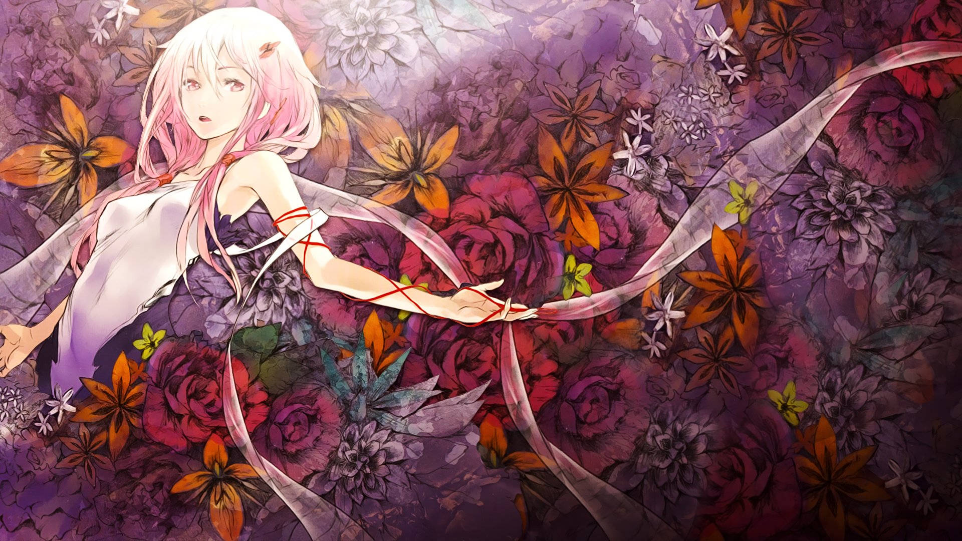 Floral Guilty Crown Inori Background