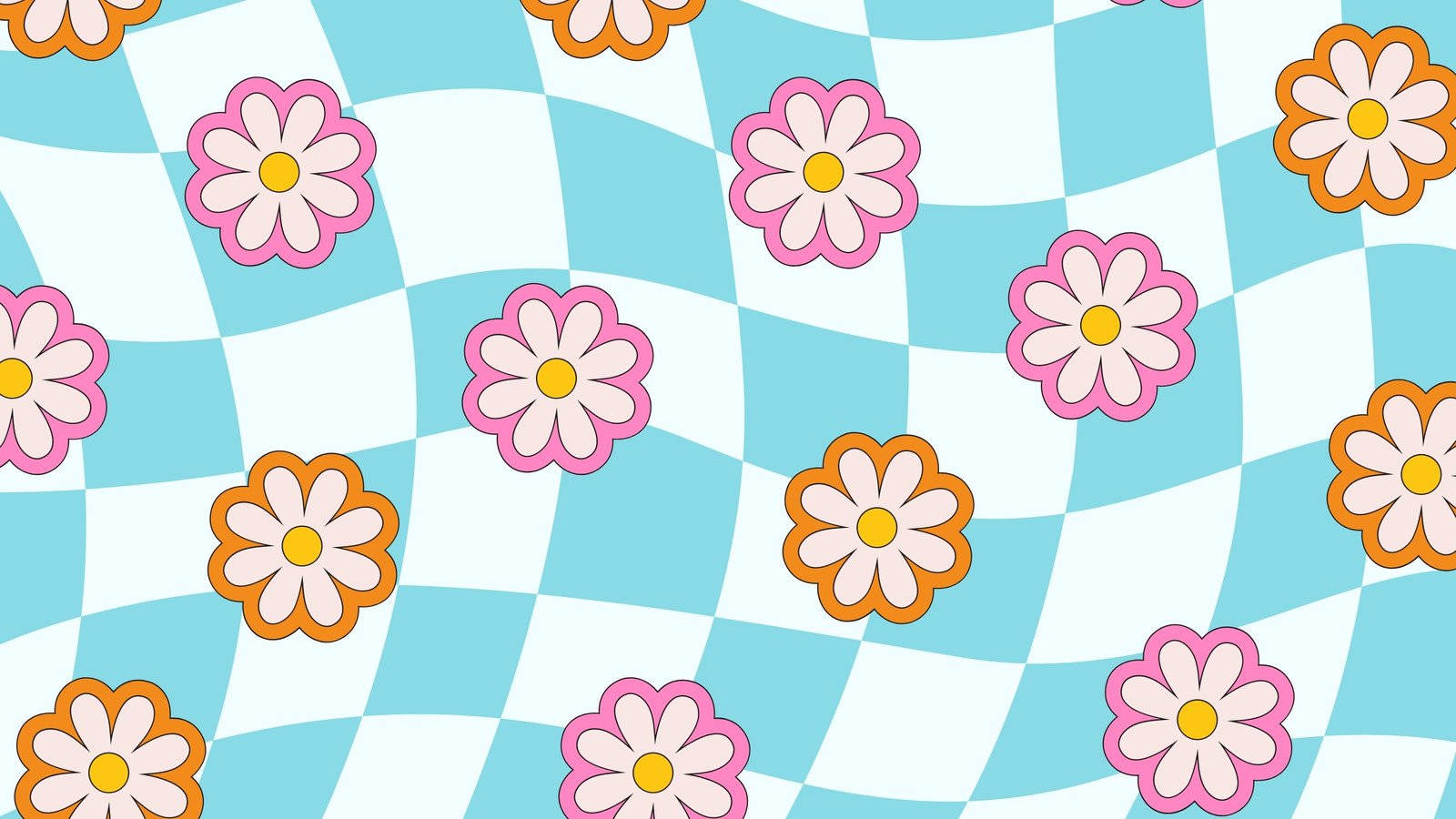 Floral Hippie Aesthetic Laptop Background