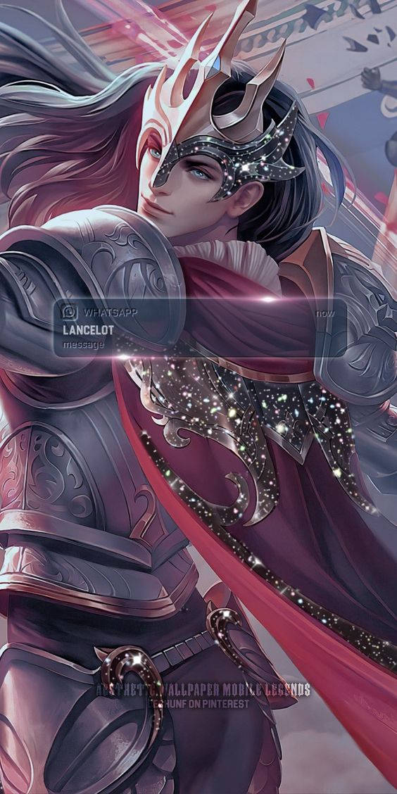 Floral Knight Lancelot Mobile Legend Digital Art Background
