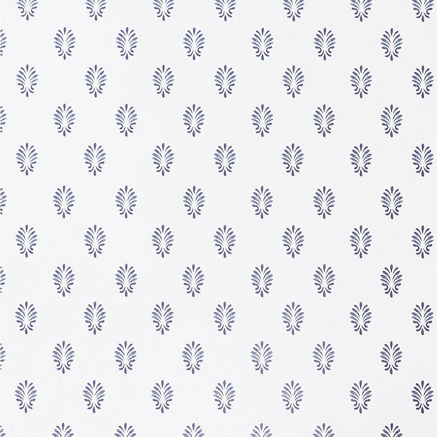 Floral Navy Blue And White Pattern Background