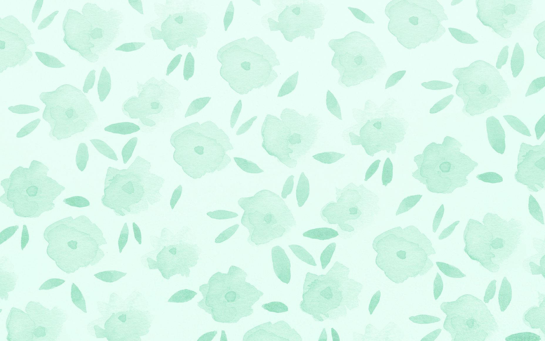 Floral Pastel Green Background