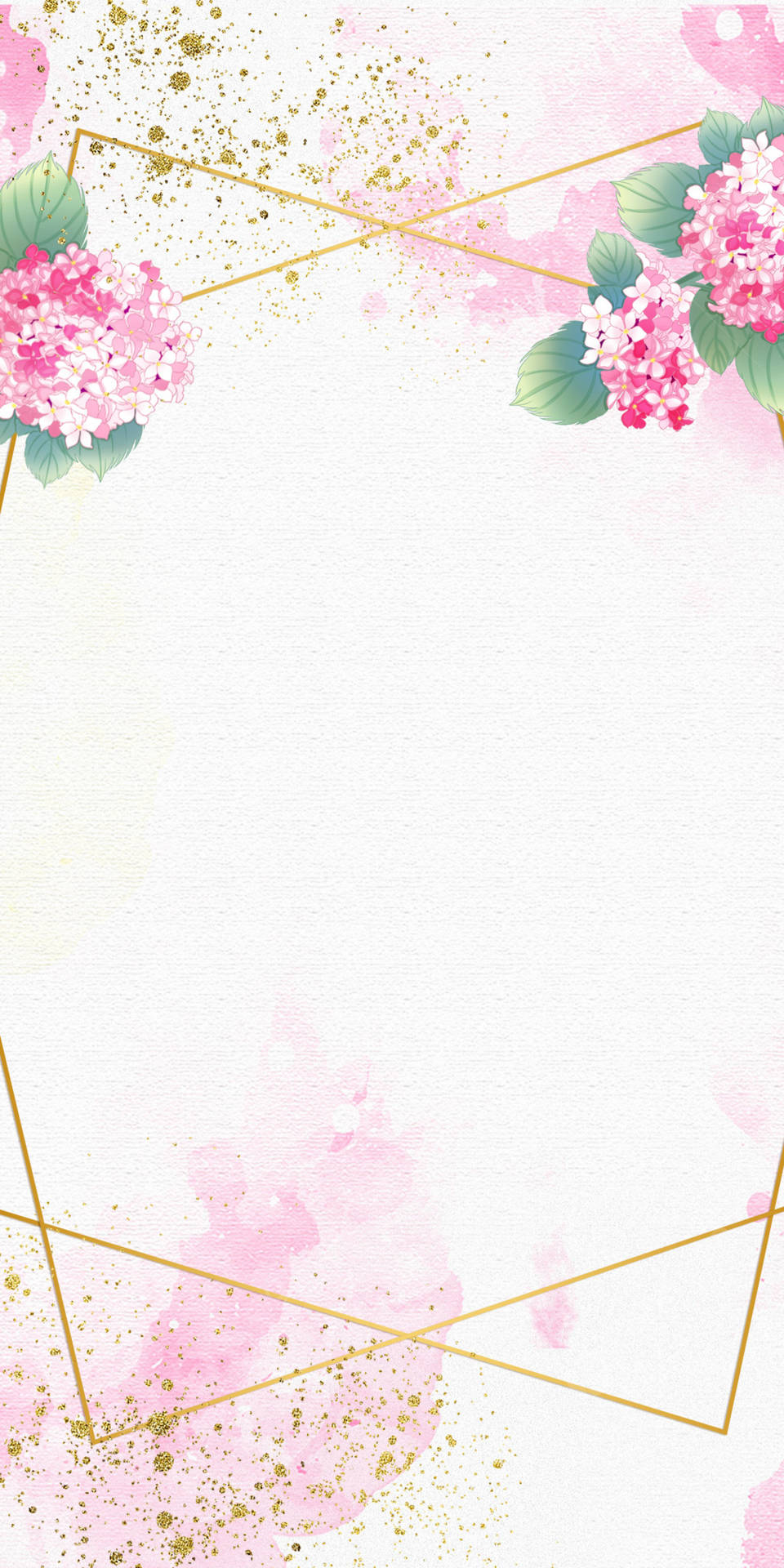 Floral Pink Border Phone