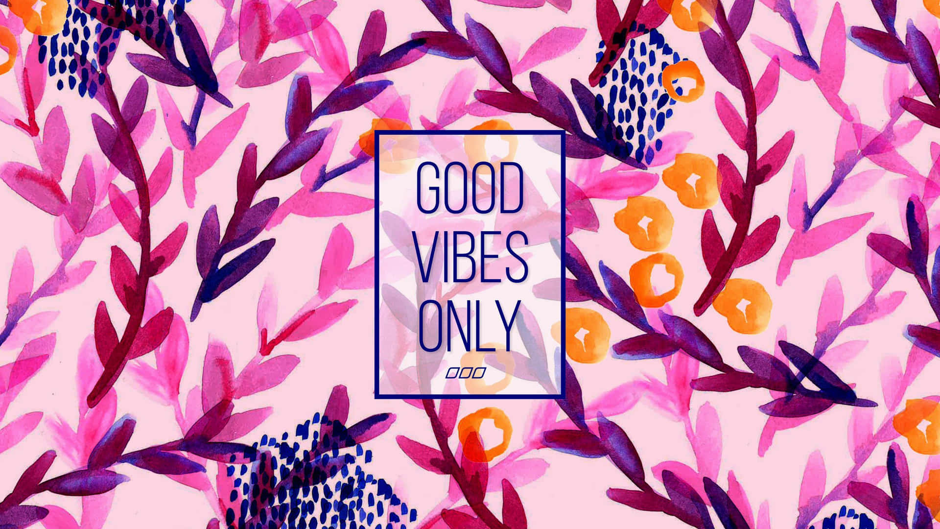 Floral Watercolor Good Vibe Graphic Art Background