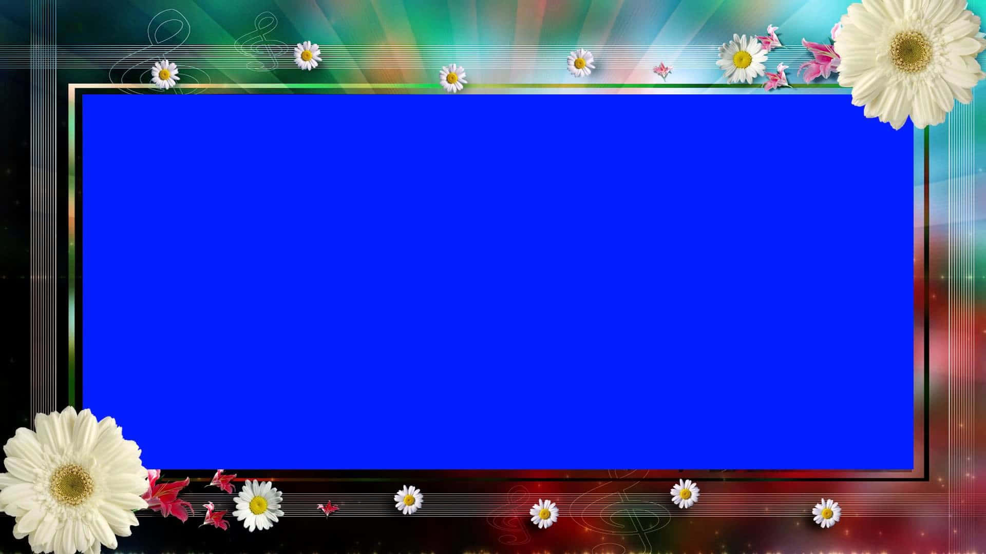 Floral Wedding Photo Frame Template