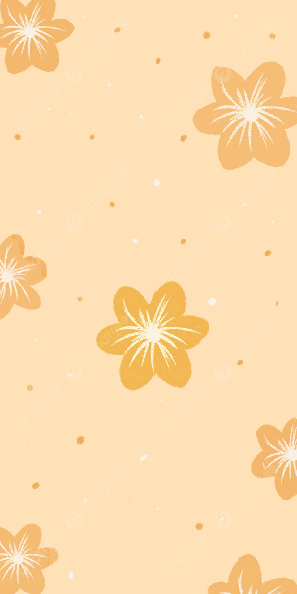 Floral Yellow Aesthetic Phone