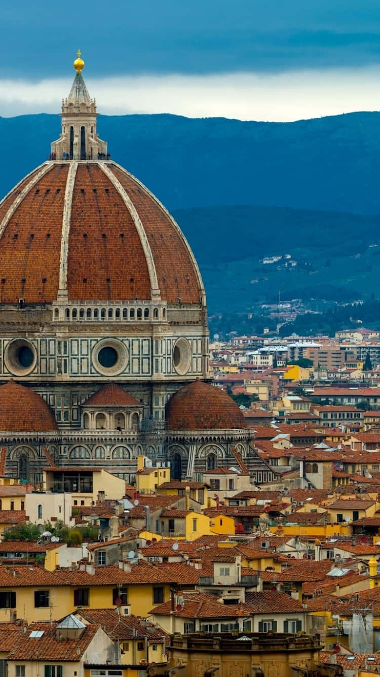 Florence Cathedral Impressive View Italy Background