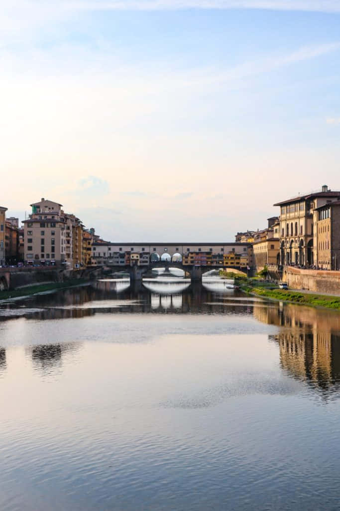 Florence Night Ponte Vecchio Background