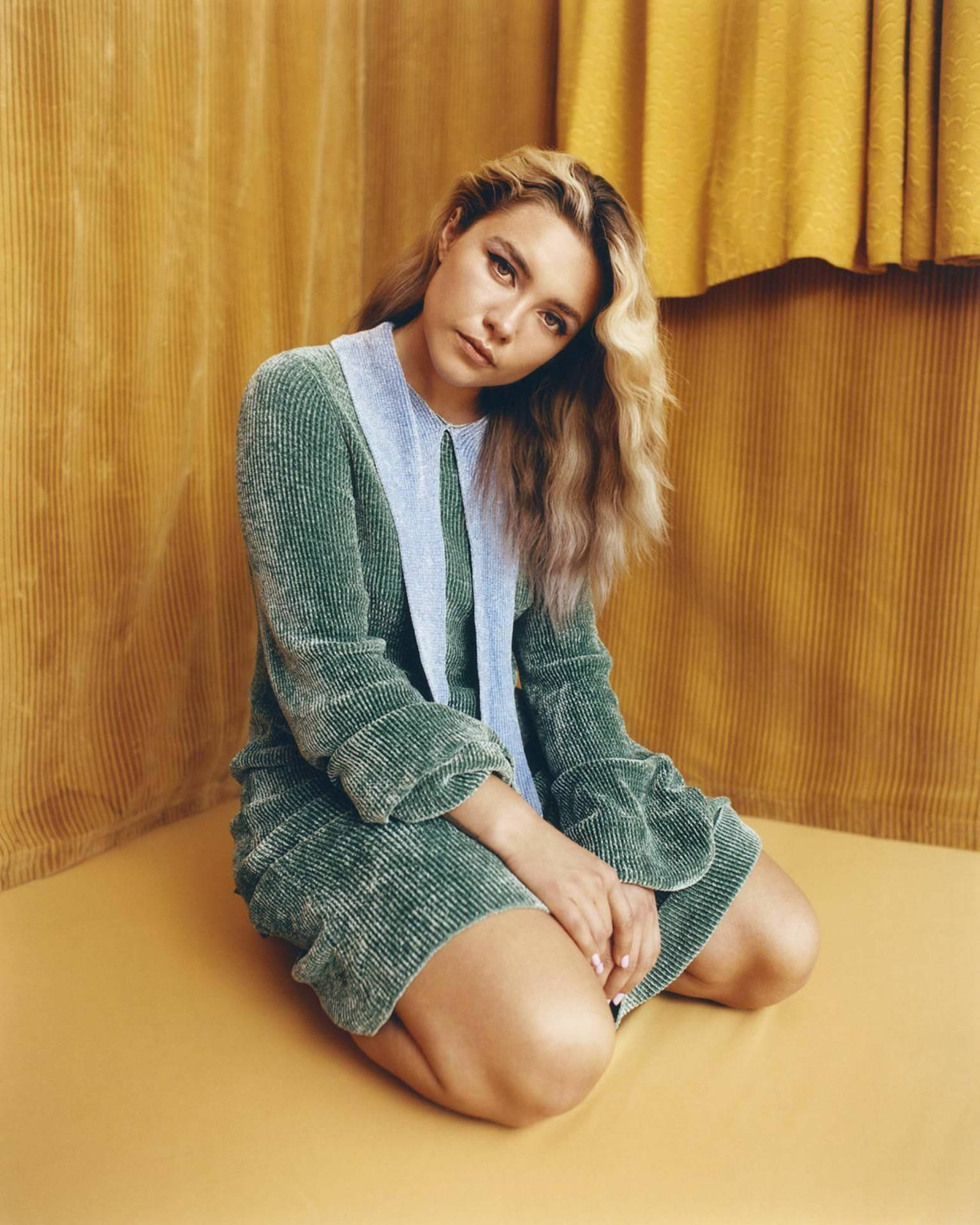 Florence Pugh In Corduroy