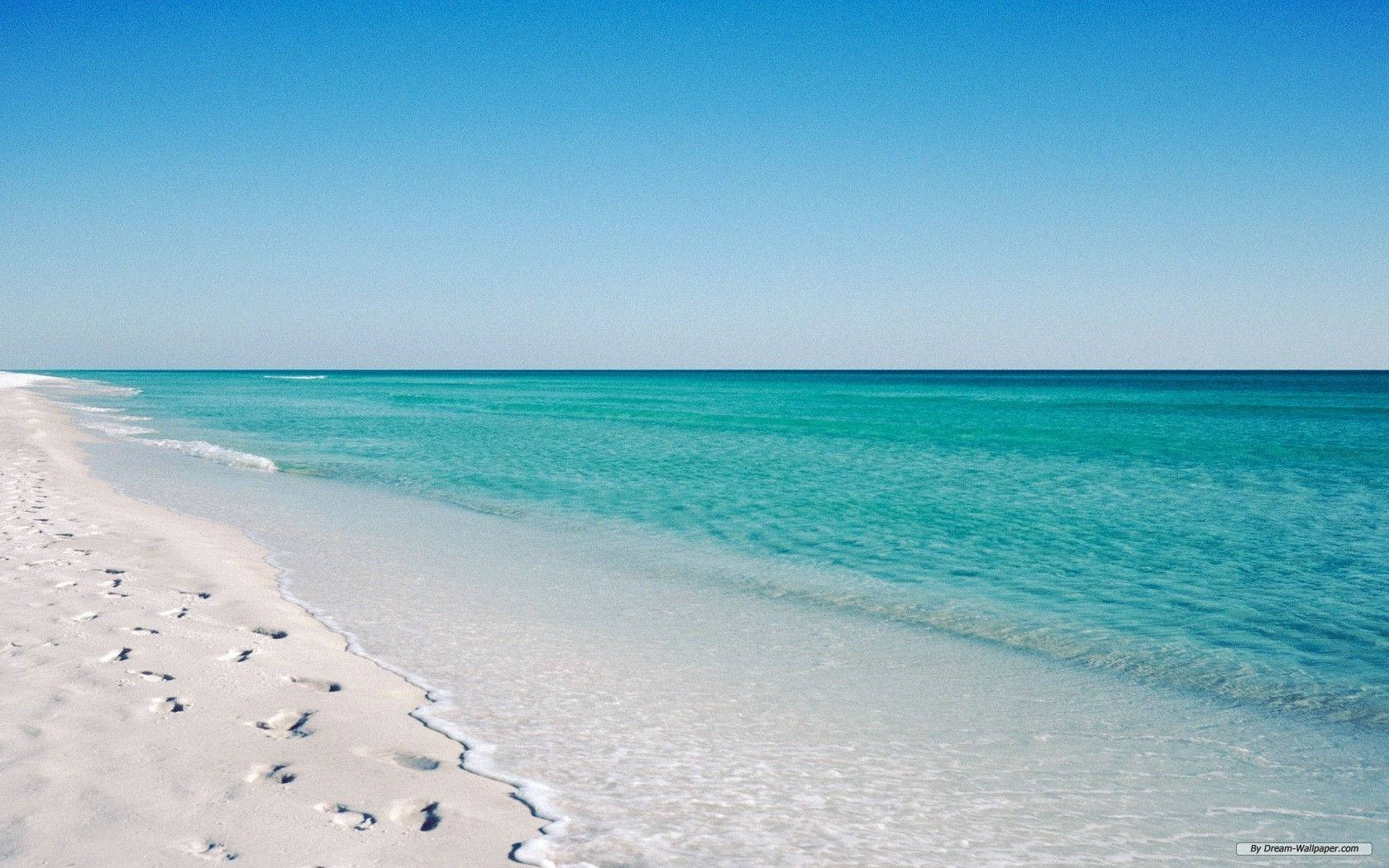 Florida Beach Picturesque Shore Background