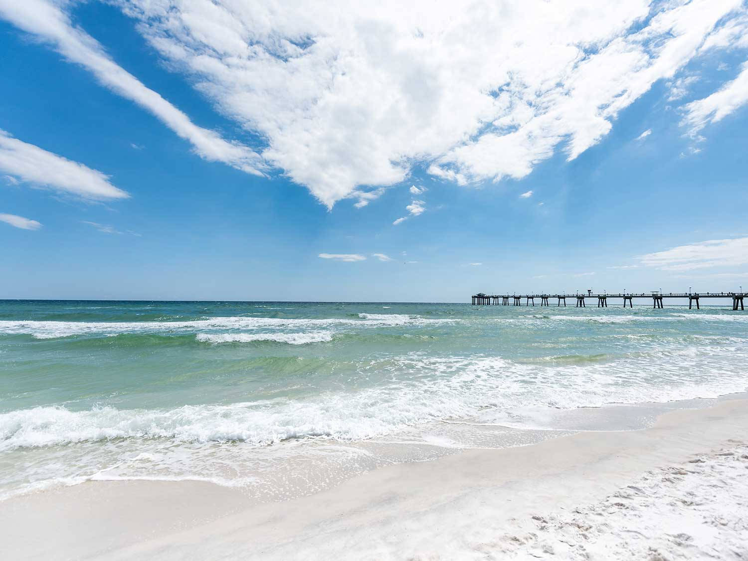 Florida Beach Pleasing Cloudy Weather