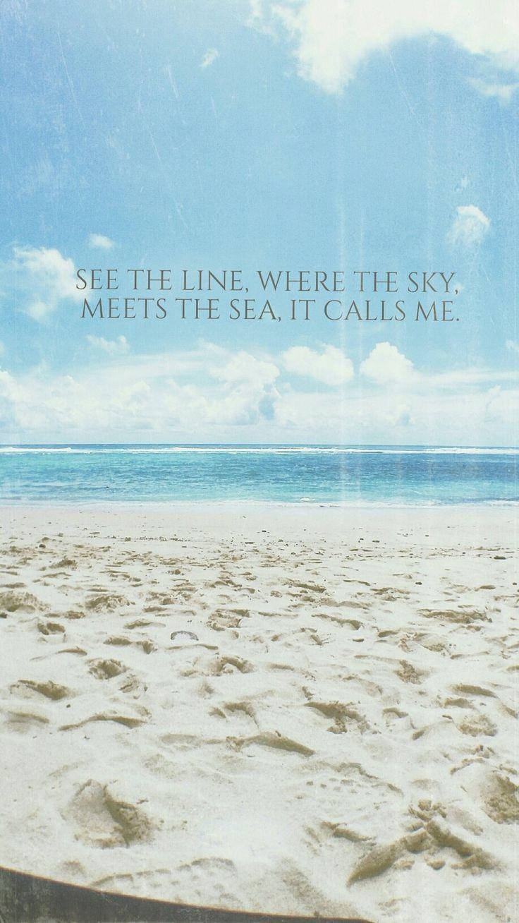 Florida Beach Quote Background